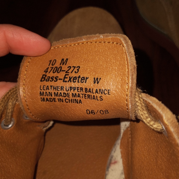 Mens Bass Leather Shoes - Picture 6 of 9